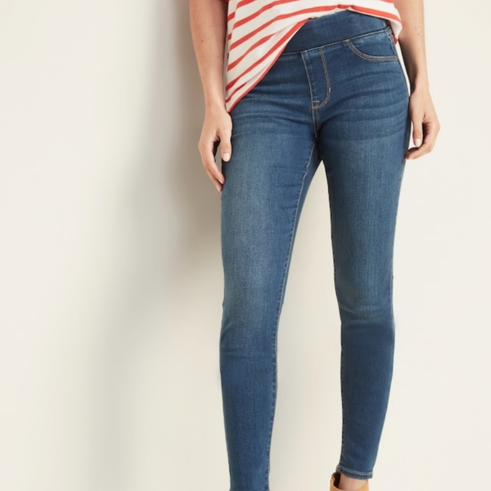Old Navy Mid-rise Rockstar Super Skinny Jeggings